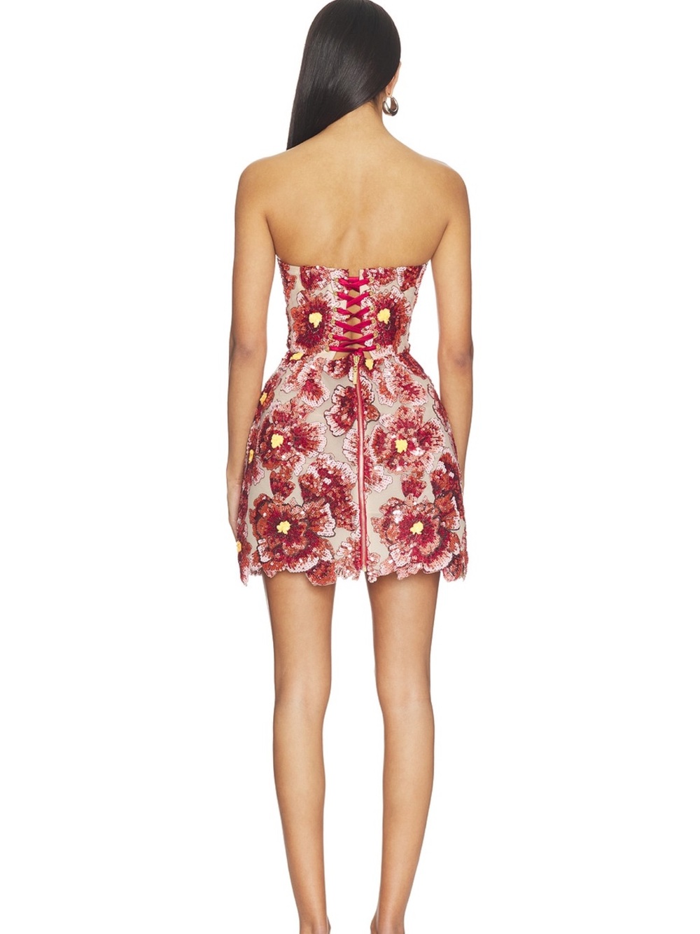 Bronx and Banco Raspberry Sequin Maraya Mini Dress - Picture 3 of 5